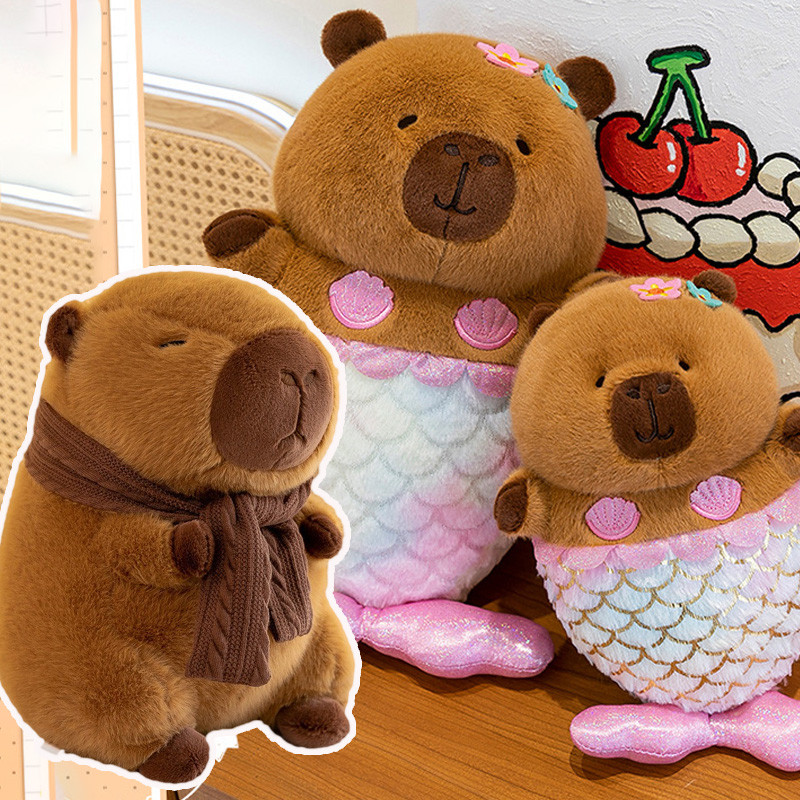 พร้อมส่ง Capybara ตุ๊กตาคาปิบาร่า หมอนตุ๊กตา ของเล่นเด็ก เหมาะกับของขวัญวันเกิด