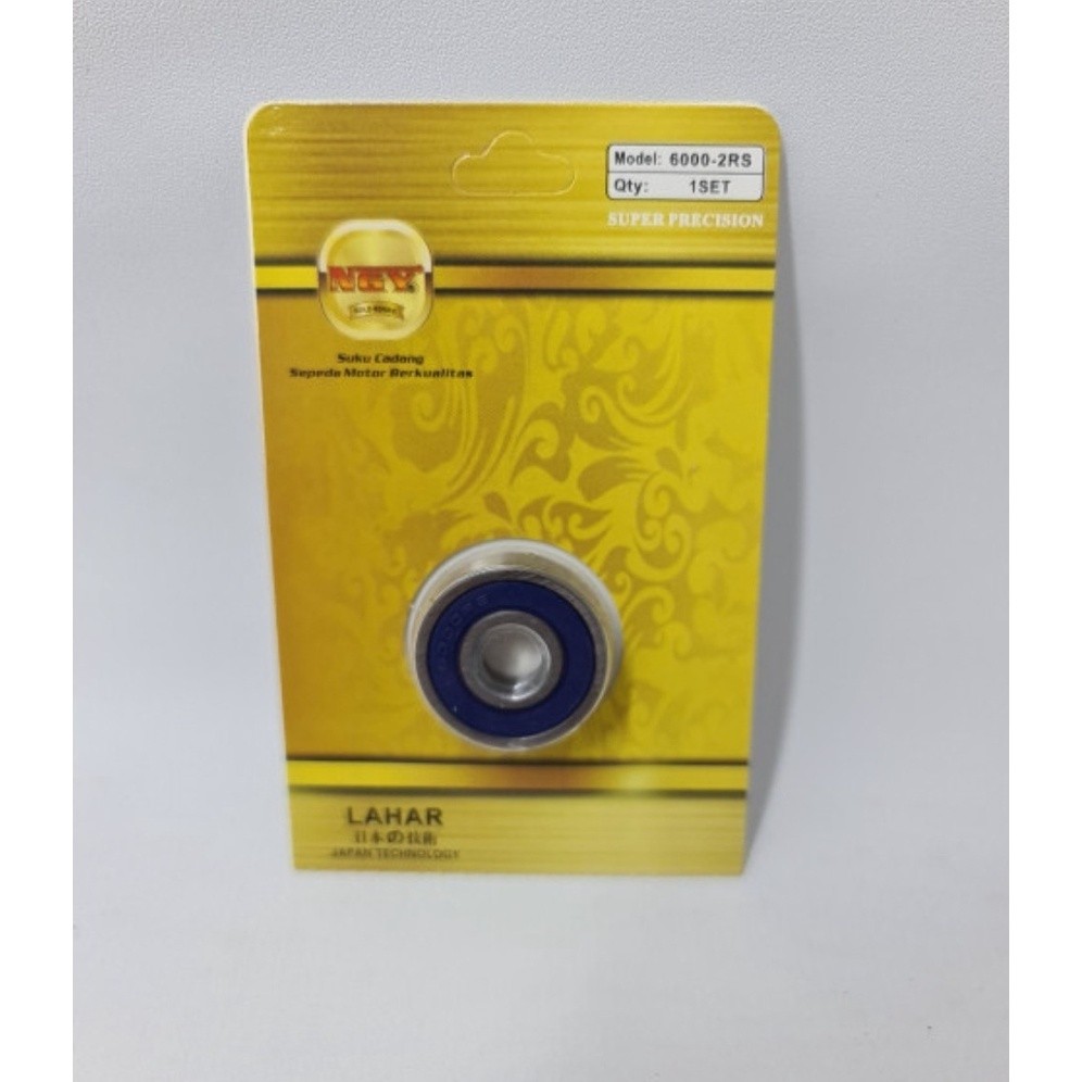 Bearing Laker Bearing Laher Lahar 6000 2RS 6000-2RS 6000 2 RS Wheel Ball Bearing NGY Gold Cleo88