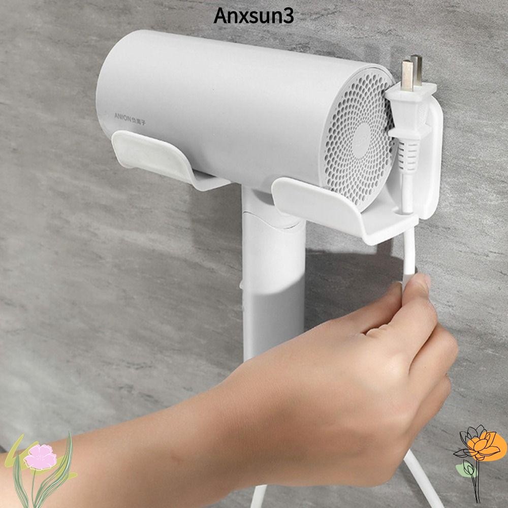 อังซุน3 เครื่องเป่าผมยืน,ห้องน้ําออแกไนเซอร์จัดเก็บชั้นวางผมผู้ถือเครื่องเป่าผม,บ้านผมที่หนีบผมตรงติดผนังกาวตนเองชั้นวางอุปกรณ์ห้องน้ํา