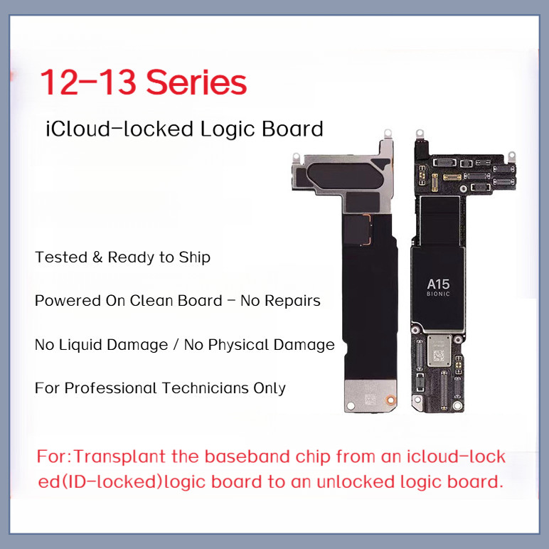 ล็อคเมนบอร์ด iCloud ID สําหรับ 12 13 swap ฝึกบอร์ดตรรกะไฟที่สมบูรณ์บนบอร์ดทดสอบหน้าจอ