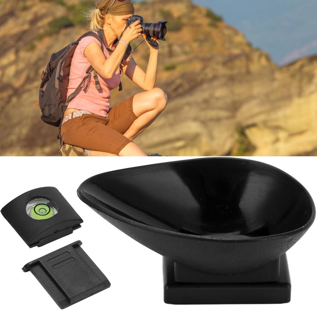 กล้อง Eyecup Clearer Sight Cold Shoe Cover Eyepiece Optical Aptical Viewfinder Protection สำหรับ Nik