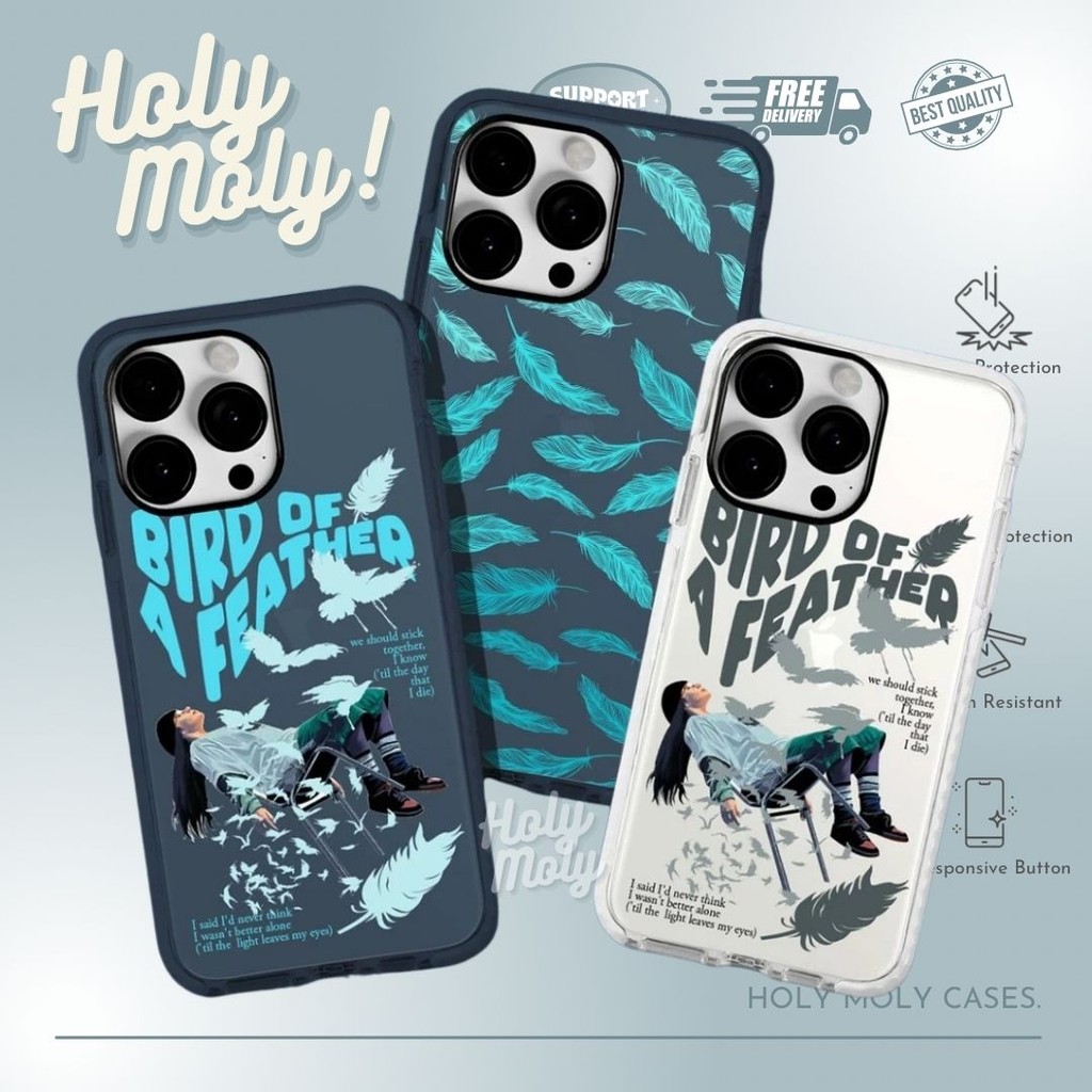 Bird Of A Feather IMD Case เข้ากันได้กับ iPhone 16 Pro Max 15 Pro Max 14 Pro Max 13 Pro Max 12 Pro M