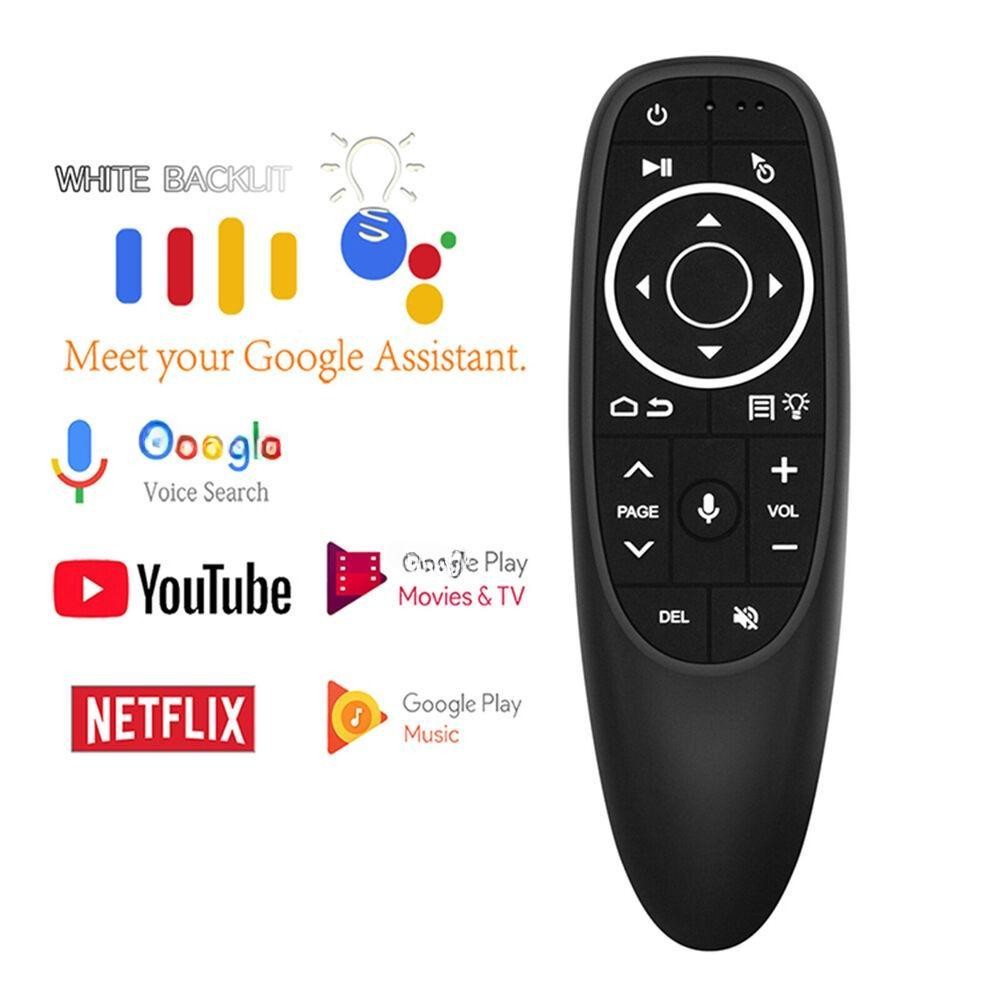 G10S Pro with usb Wireless Backlit Air Mouse รีโมทคอนโทรลด้วยเสียงสําหรับ Android TV Box