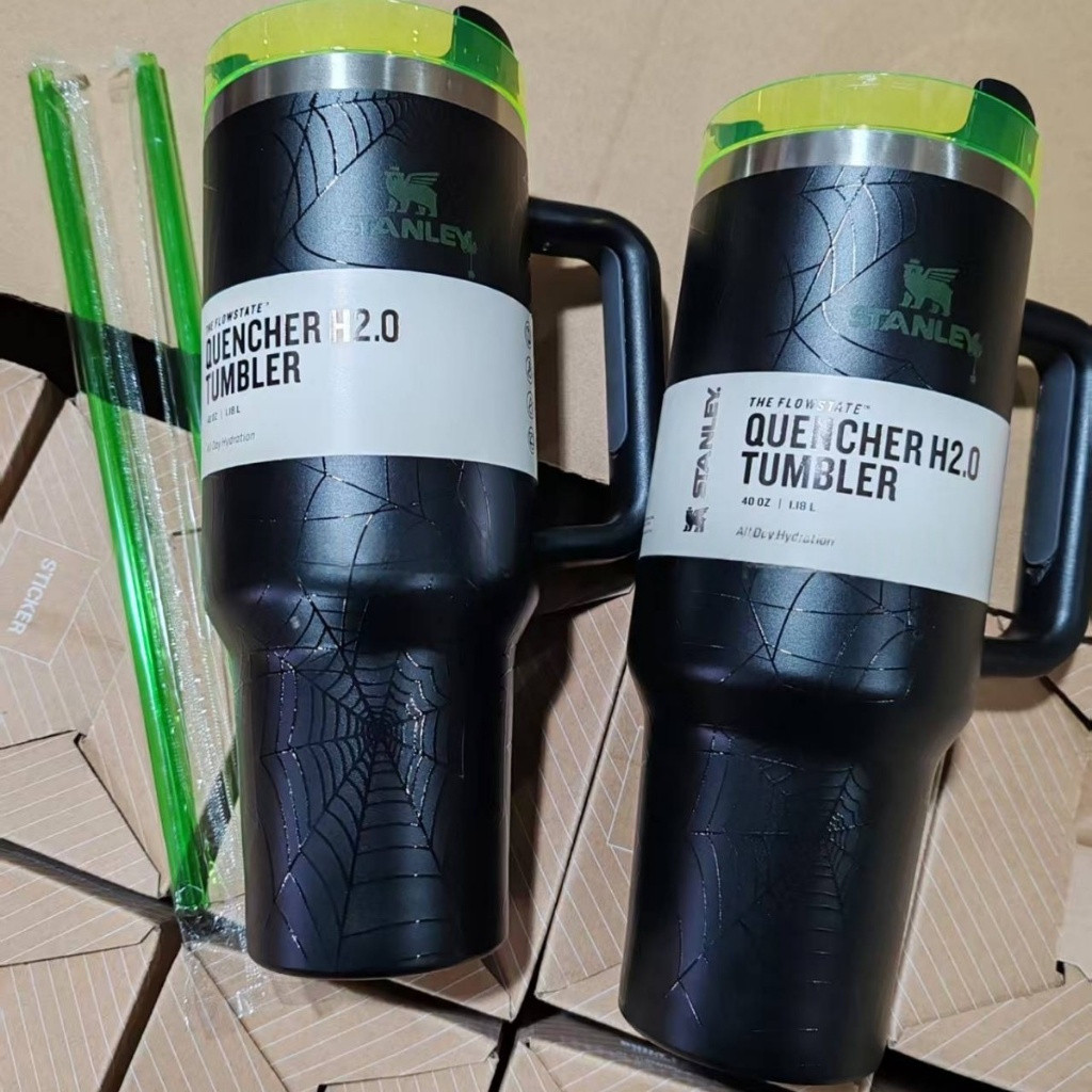 American stanley stanley Thermos Cup Stanley40OZ Black Spider 2nd Generation 40OZ 20oz Cold Storage 