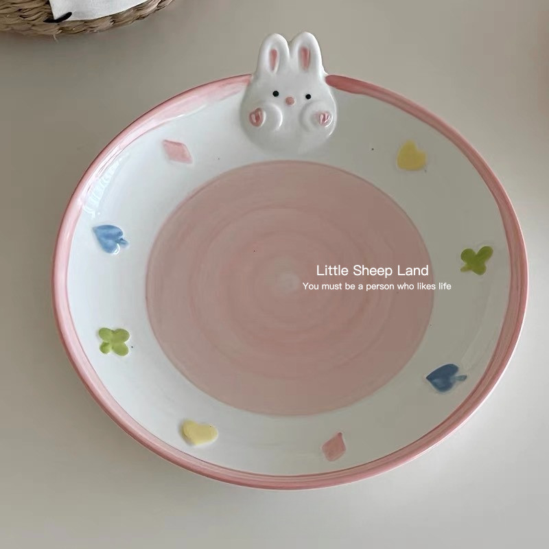 จานเซรามิก จานของหวาน กระต่าย3d ของขวัญวันเกิด - รูปที่ 7