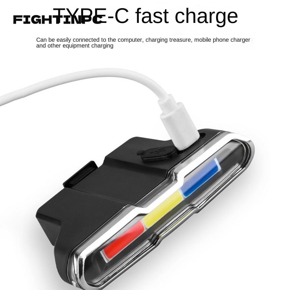 ชุดไฟจักรยาน FIGHTINPC, โคมไฟ LED ไฟสูง/ต่ํา, ไฟหน้ากันน้ําโคมไฟจักรยานขี่จักรยานบนถนน