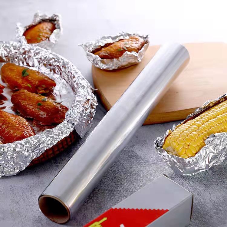 กระดาษฟอยล์ ขนาด 5/10 เมตร ฟอยล์อะลูมิเนียม ฟอยล์ ฟอยล์อะลูมีเนียมสำหรับห่ออาหาร เพื่อนำไปปิ้ง ย่าง อบ เผา - รูปที่ 3