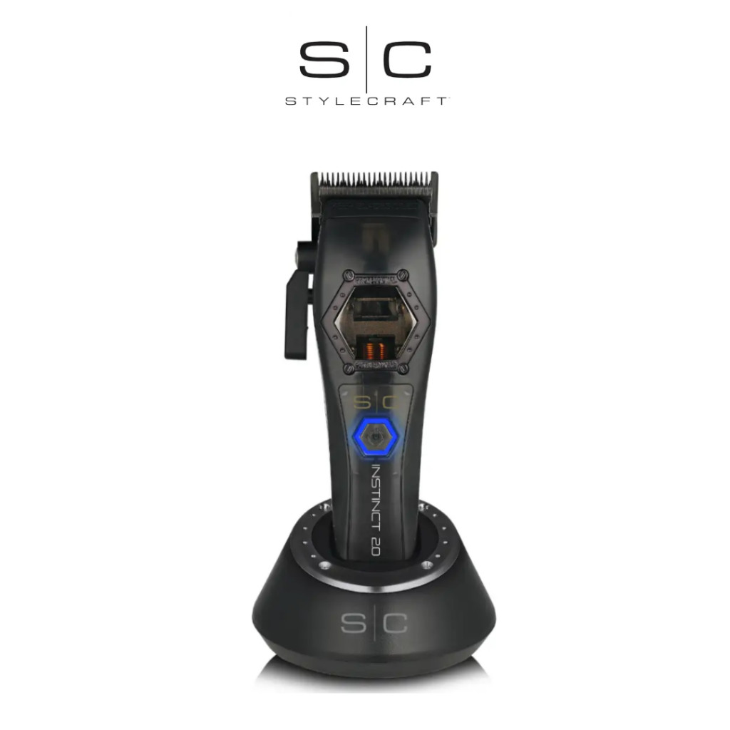 SC Stylecraft Instinct Metal Clipper - Professional Cordless Hair Clipper with IN2 Vector Motor บาร์