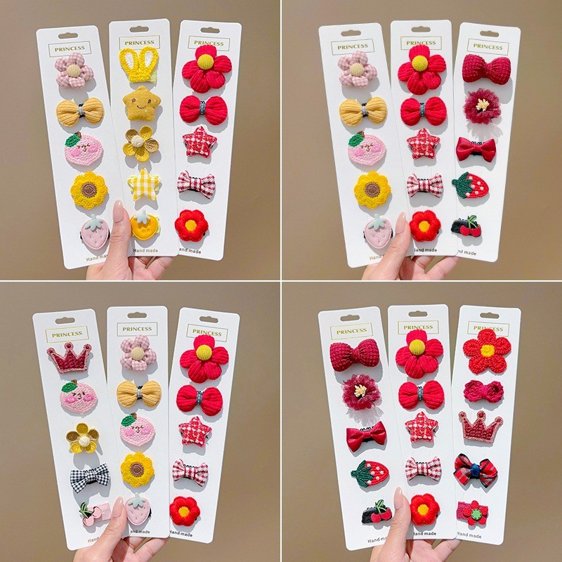 ชุด10กิ๊บติดผมเด็กน่ารักเด็กไม่ทําร้ายผมbbคลิปเครื่องประดับผมเด็ก