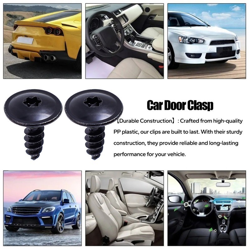 [ ที่โดดเด่น ] รถสกรูแตะตัวเอง-กันชนพิทักษ์สกรูจับมือ-ป้องกันสนิม,ป้องกันการกัดกร่อน-ล้อโค้ง หมุดย้ํา ยึด-ฝาครอบเครื่องยนต์ภายใต้ตัวยึด-สําหรับโฟล์คสวาเกนออดี้ - รูปที่ 7