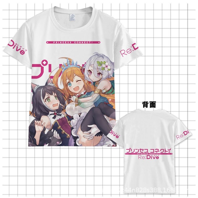 Diving Princess Link Coco Lokai Lupe Colin Lu Anime Product เสื้อยืดแขนสั้น