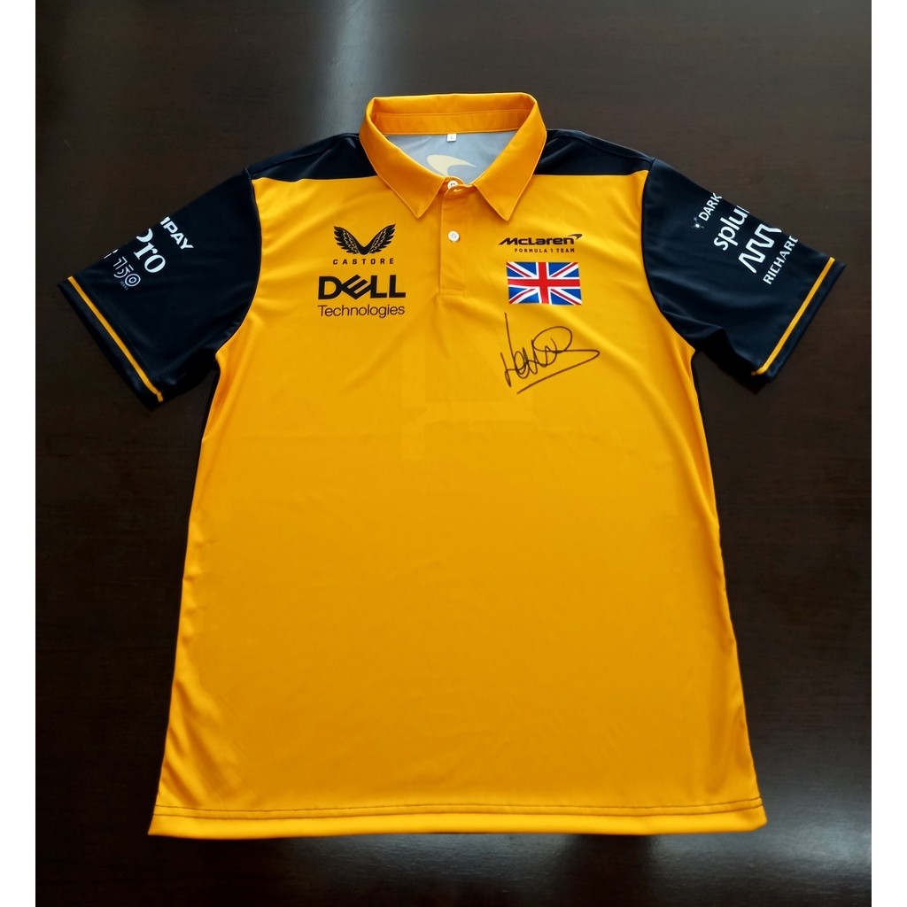 เสื้อโปโลสูตร 1 ทีม F1 Mclaren Jersey Lando Norris (LN_04) FM0050 Size S-5XL