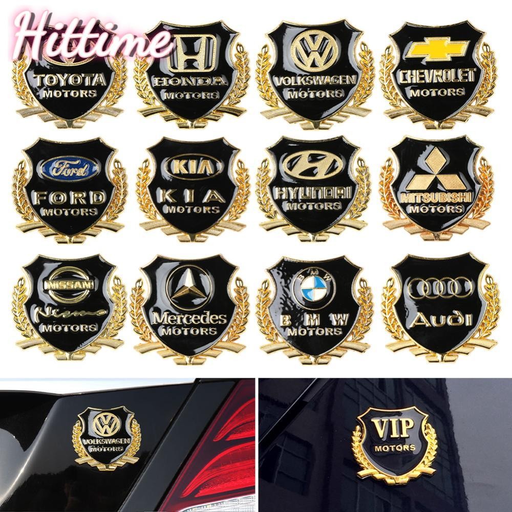 Hittime 3D โลหะรถ VIP มอเตอร์สัญลักษณ์ Badge Decal Trunk สัญลักษณ์ด้านหลัง Tailgate อุปกรณ์เสริมกาว Badge H4Z4 ราคา ถูกที่สุด ดีลบีเคเค