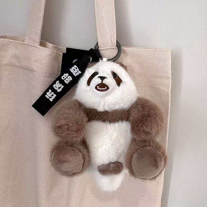 Panda Factory มือถืออัญมณีดอกไม้น่ารัก Orchid Qizai น่ารักสร้างสรรค์ตุ๊กตากระเป๋านักเรียนจี้พวงกุญแจ