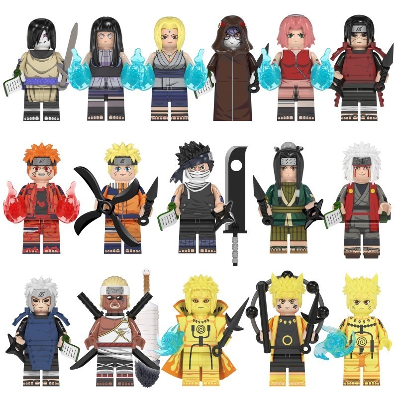 [Lego-Building Blocks] เข้ากันได้กับ Lego, Ninja, Liudao, Madara, Bamen, Sasuke, Renzi, Building Blo