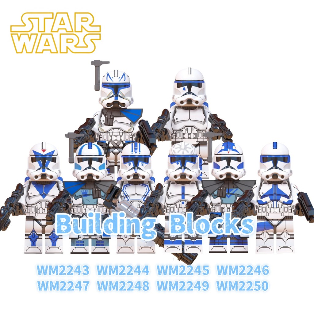 ใหม่ Star Wars WM2243-WM2250 Series Building Blocks-ของเล่นเพื่อการศึกษาในอุดมคติและของขวัญวันเกิดสำ