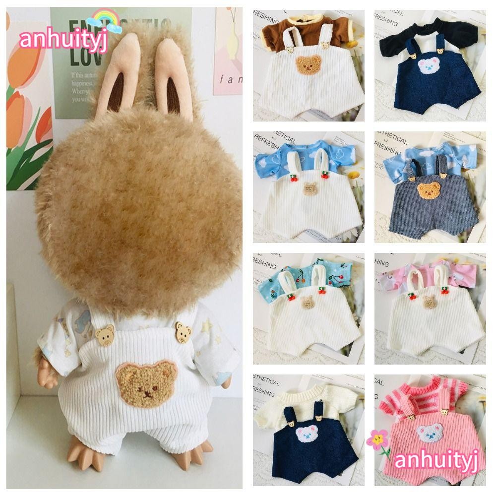 Anhuityj ตุ๊กตาเสื้อผ้า, DIY Handmade สําหรับ Lina Bear เสื้อยืด,หลายรูปแบบ 30 ซม.หมี Cloud แกะ Jointed หมี Suspenders ชุดตุ๊กตา Bjd