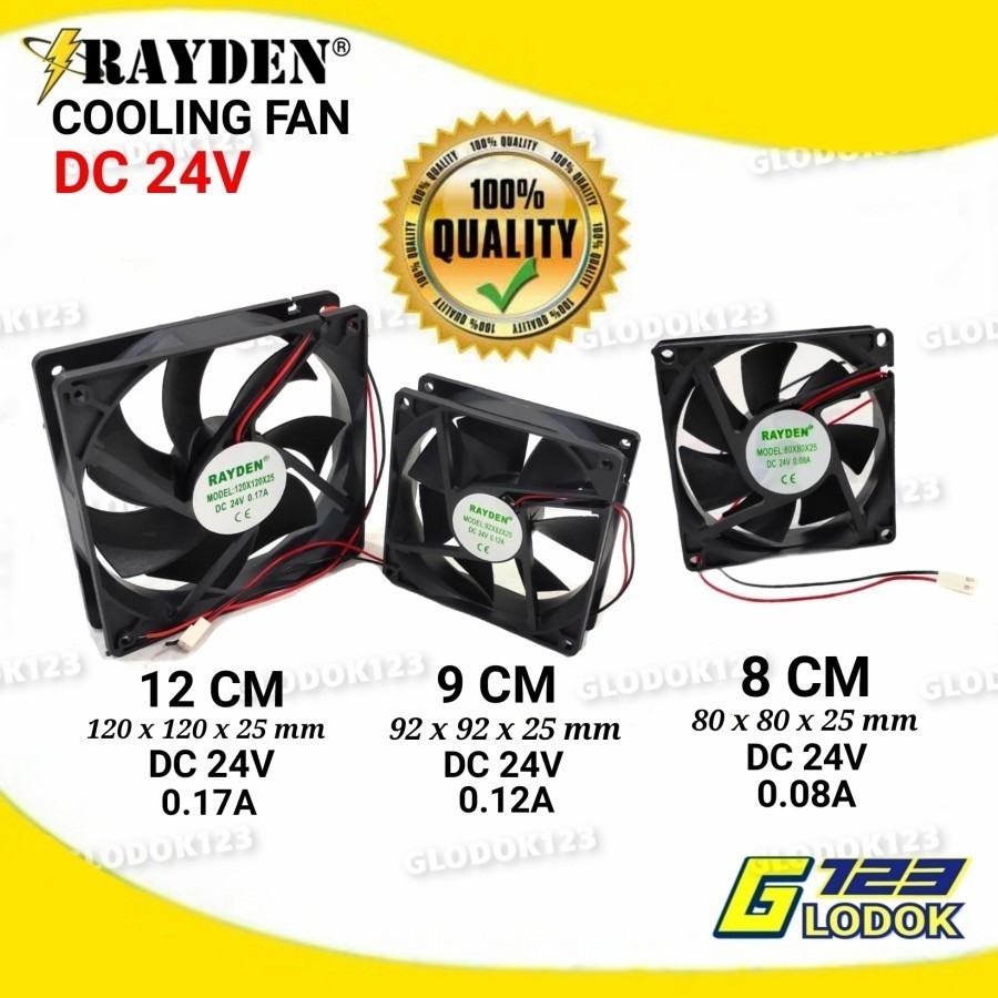 พัดลมระบายความร้อน DC 24V พัดลมระบายความร้อนภายใน Cooler G1974