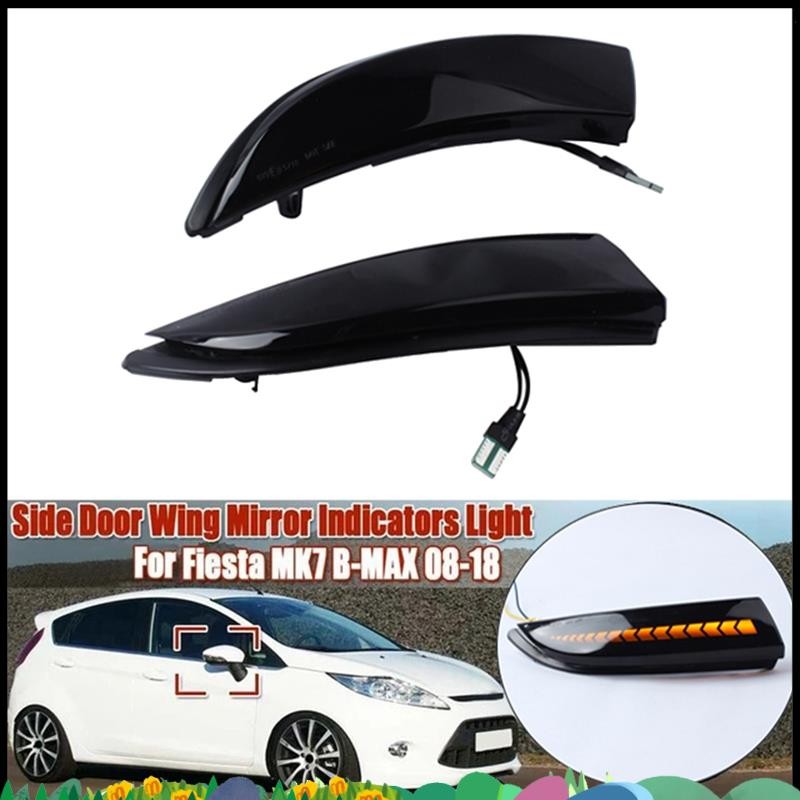 สําหรับ Ford Fiesta MK7 2008-2017 รถ LED แบบไดนามิกด้านข้างกระจกมองหลังไฟเลี้ยวสัญญาณ ncsqqkjyx