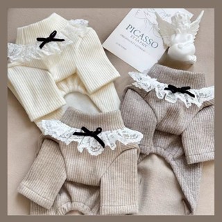 สุนัขสัตว์เลี้ยงฤดูใบไม้ร่วงฤดูหนาวเสื้อผ้าบิชอนใบหูตุ๊กตาแม…