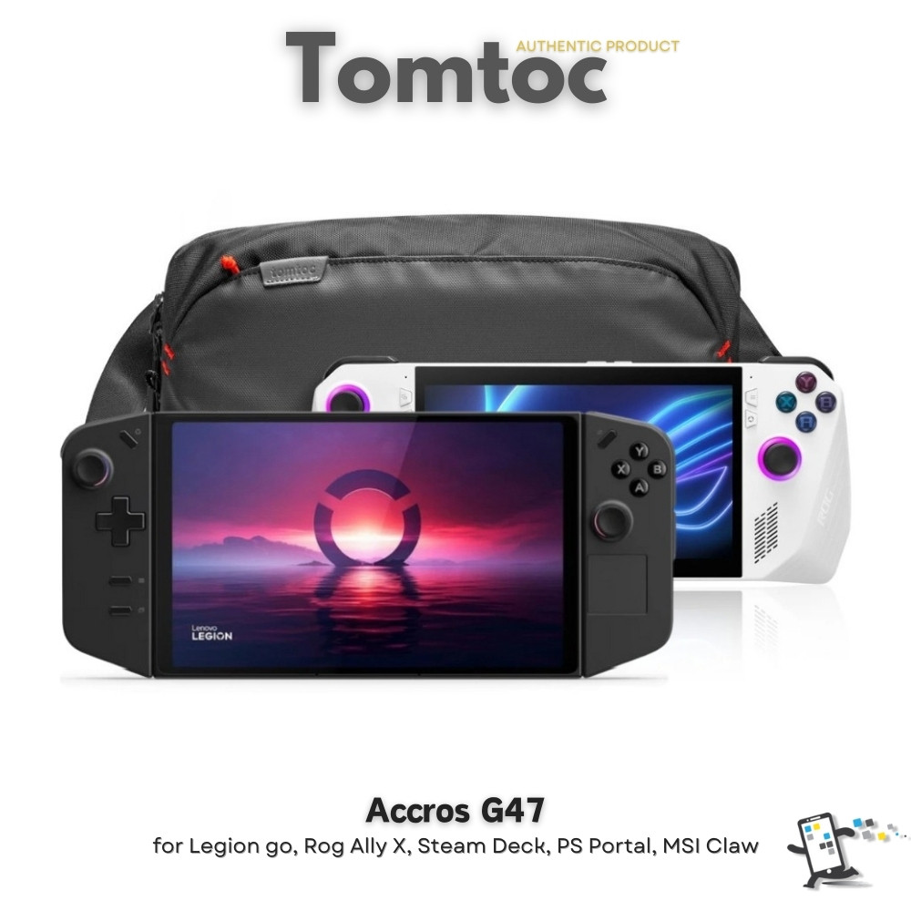 Tomtoc Arccos G-47 กระเป๋าสำหรับ Lenovo Legion Go, Steam Deck และ Asus Rog Ally X, Rog Ally, PS Port
