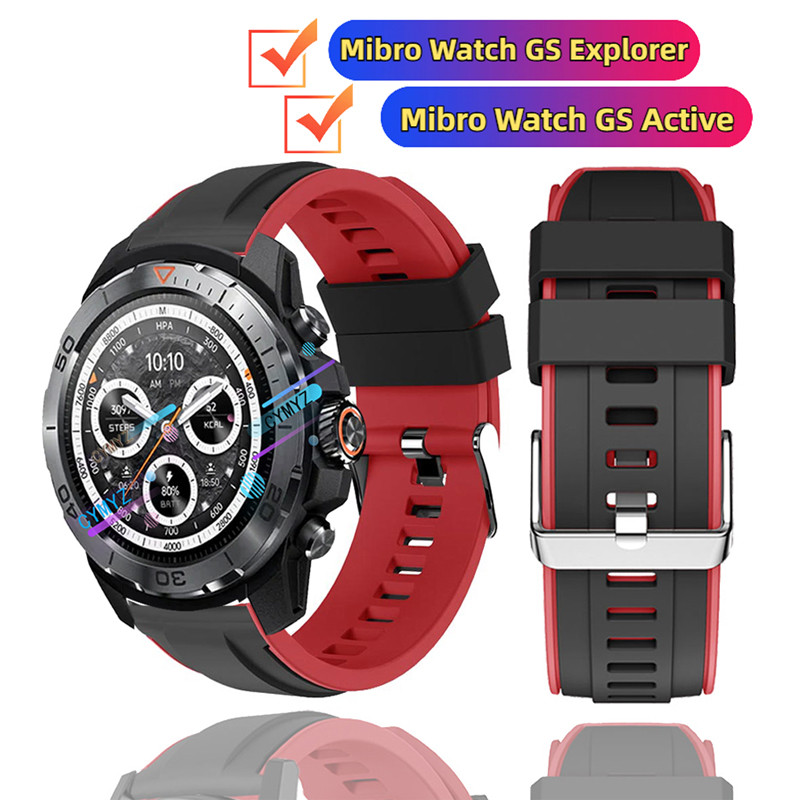 Mibro Watch GS Explorer strap สายซิลิโคน Mibro Watch GS สายที่ใช้งาน สายรัดข้อมือแบบสปอร์ต