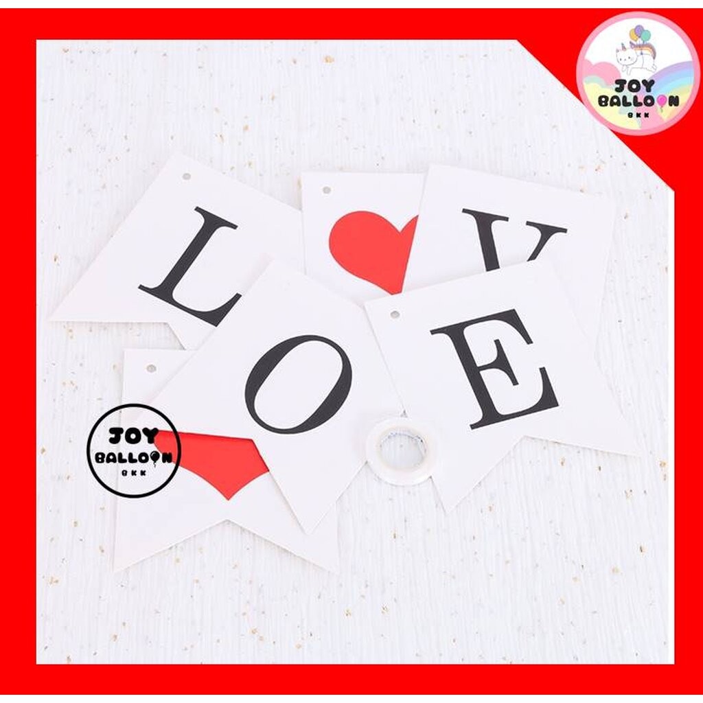 ป้าย Marry Me, I Love You, Bride to be, Happy Wedding พร้อมริบบิ้นร้อย สินค้าทำจากกระดาษแข็ง (ส่งเร็วจากกรุงเทพ) ตกแต... - รูปที่ 2