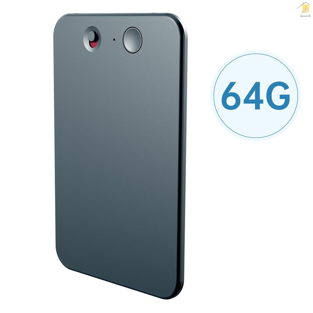 Ai เครื่องบันทึกเสียง 64GB เครื่องบันทึกเสียง App ควบคุมเครื่องยนต์ STT อัจฉริยะ การส่งผ่านแบบเรียลไ