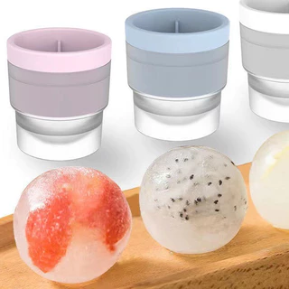 YTL ซิลิโคน Ice Cube Maker เกรดอาหารทรงกลม แม่พิมพ์ Stackable ช้าละลาย DIY Ice Ball สําหรับค็อกเทลวิสกี้เครื่องดื่ม