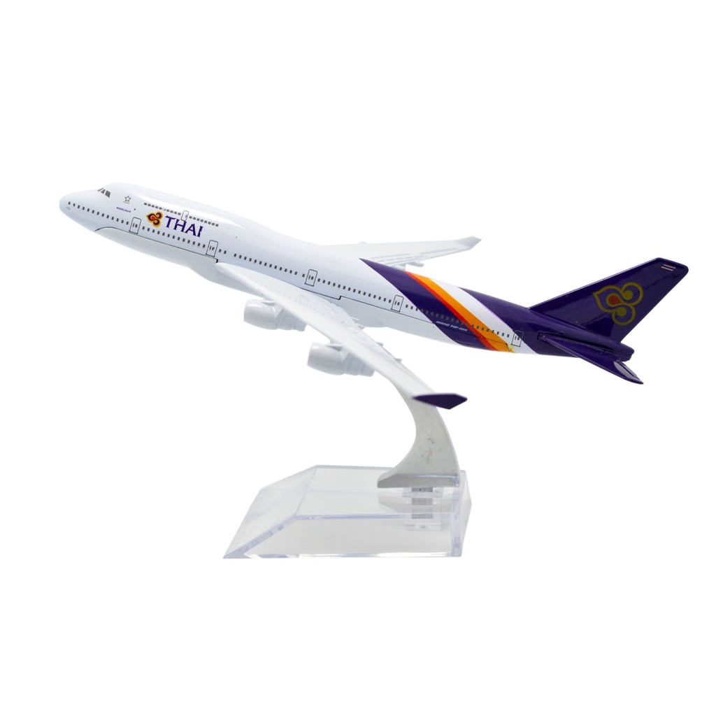 TANG DYNASTY 1/400 16cm Thai Airways Boeing B747 Alloy Aircraft Model Toy