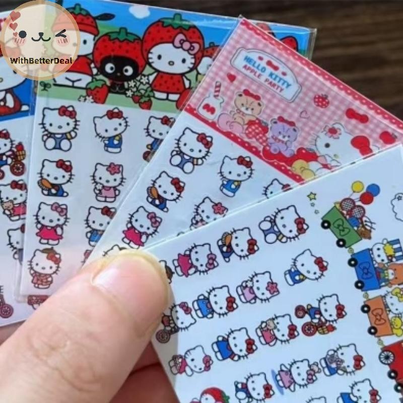 ดีกว่า 1แผ่นตุ๊กตา น่ารัก สวัสดี คิตตี้ สติกเกอร์ตกแต่งเด็กน่ารัก เคที แมวบัญชีมือสติกเกอร์เครื่องเขียนอุปกรณ์ของเล่นเด็ก ไทย