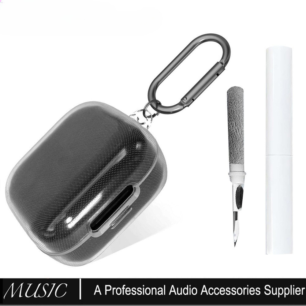 เคส TPU สําหรับ Anker Soundcore R50i NC, ฝาครอบหูฟังกันกระแทกพร้อมอุปกรณ์เสริมคาราบิเนอร์