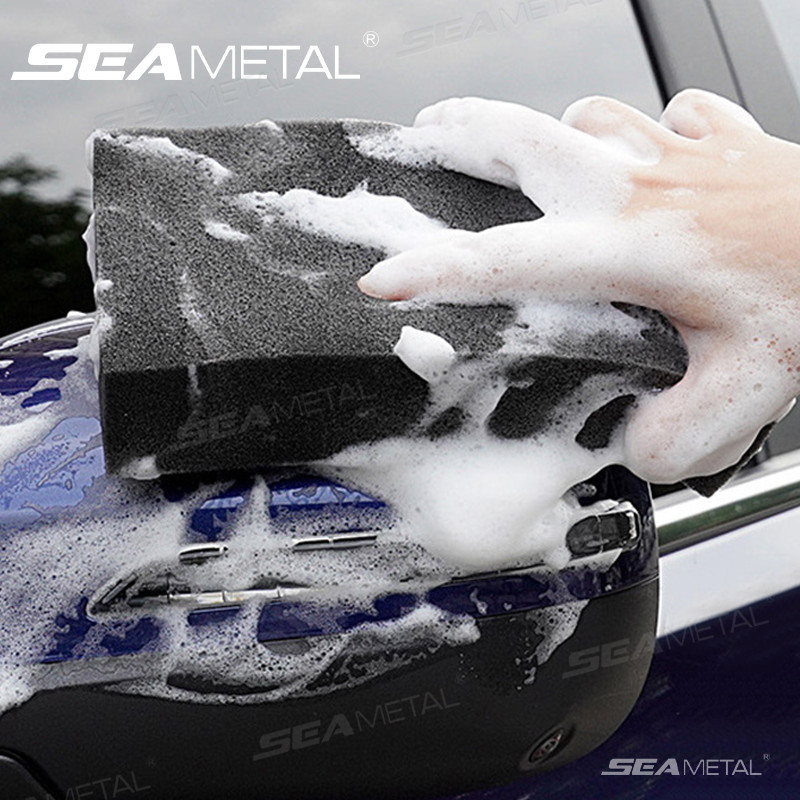SEAMETAL ฟองน้ำล้างรถ ฟองน้ำละเอียดสูง ก้อนใหญ่ เกรด A เนื้อเหนียว ทนทาน ฟองน้ำล้างล้อ
