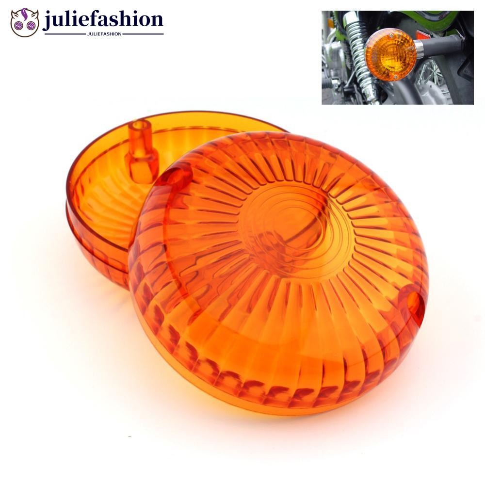 JULIEFASHION 1 คู่รถจักรยานยนต์ควันใสไฟเลี้ยวไฟแสดงสถานะเลนส์สําหรับ Yamaha V-Star 1100 650 Royal St