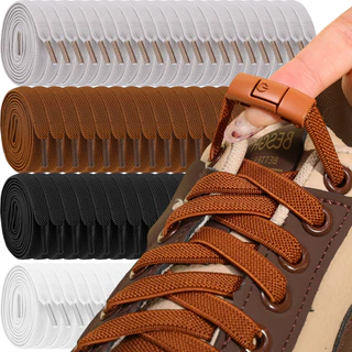 No Tie Shoe Laces Press Lock Shoelaces - เชือกผูกรองเท้าแบบปลดเร็วสำหรับกีฬาและกลางแจ้ง - ใช้ได้กับรองเท้าผ้าใบและบูทสำหรับผู้ใหญ่และเด็ก
