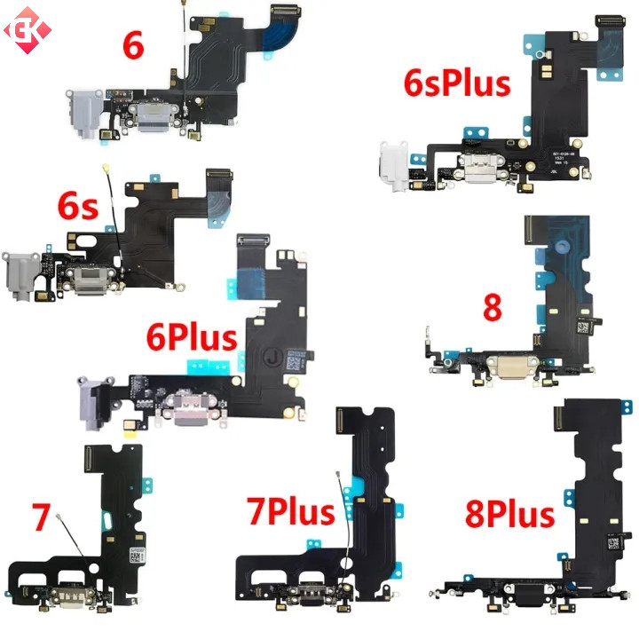 ใหม่พอร์ตชาร์จ Flex สําหรับ iPhone 5s 6 6s 7 8 Plus X XS Max XR แจ็คไมโครโฟนปลั๊ก Usb Flex สายริบบิ้นเปลี่ยน
