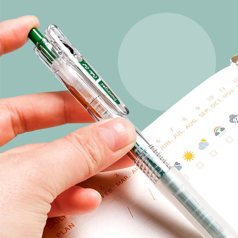 ชุดปากกาเจลสี 9 ชิ้น 0.5 มม. ชุดปากกาสี สี Morandi ปากกากดบน ปลายปากกาน่ารักสําหรับ โรงเรียนเครื่องเขียนสํานักงาน - รูปที่ 7