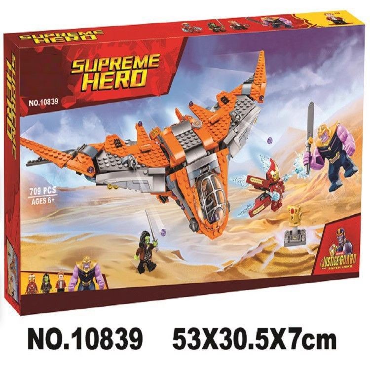 เข้ากันได้กับ Lego Superheroes Avengers Thanos Ultimate Battle 76107 ของเล่นบล็อกตัวต่อ 10839