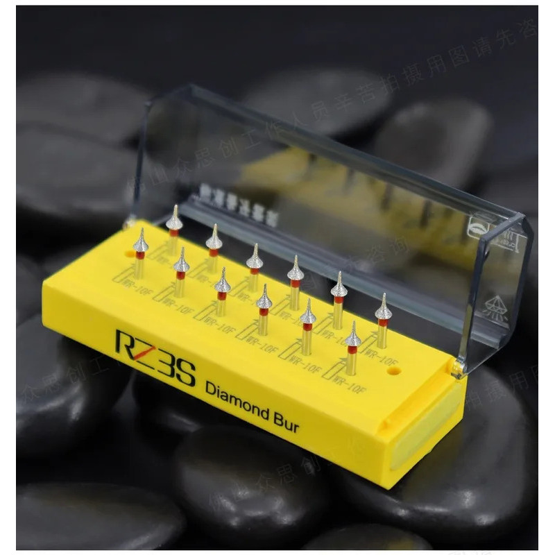 12 ชิ้นทันตกรรมเตรียม burs ไม้วีเนียร์ Interproximal เคลือบลด IPR burs