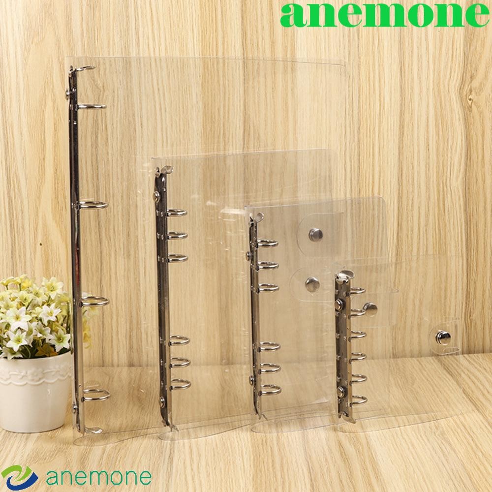 Anemone Notebook A4/A5/A6/A7 Agenda คลิปพลาสติกใสแฟ้ม Binder