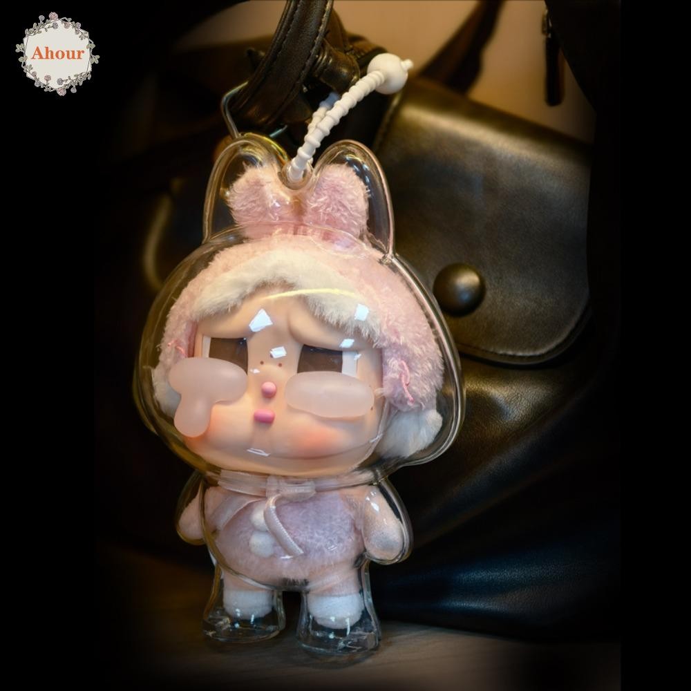 Ahour Crybaby เกราะป้องกัน, ถุงเก็บตุ๊กตาชุดโรงงานฉีกขาดกันน้ํากันน้ํา, เชือกซิลิโคนที่ทนทาน Peadant กันฝุ่นฝาครอบกันฝุ่นโปร่งใส