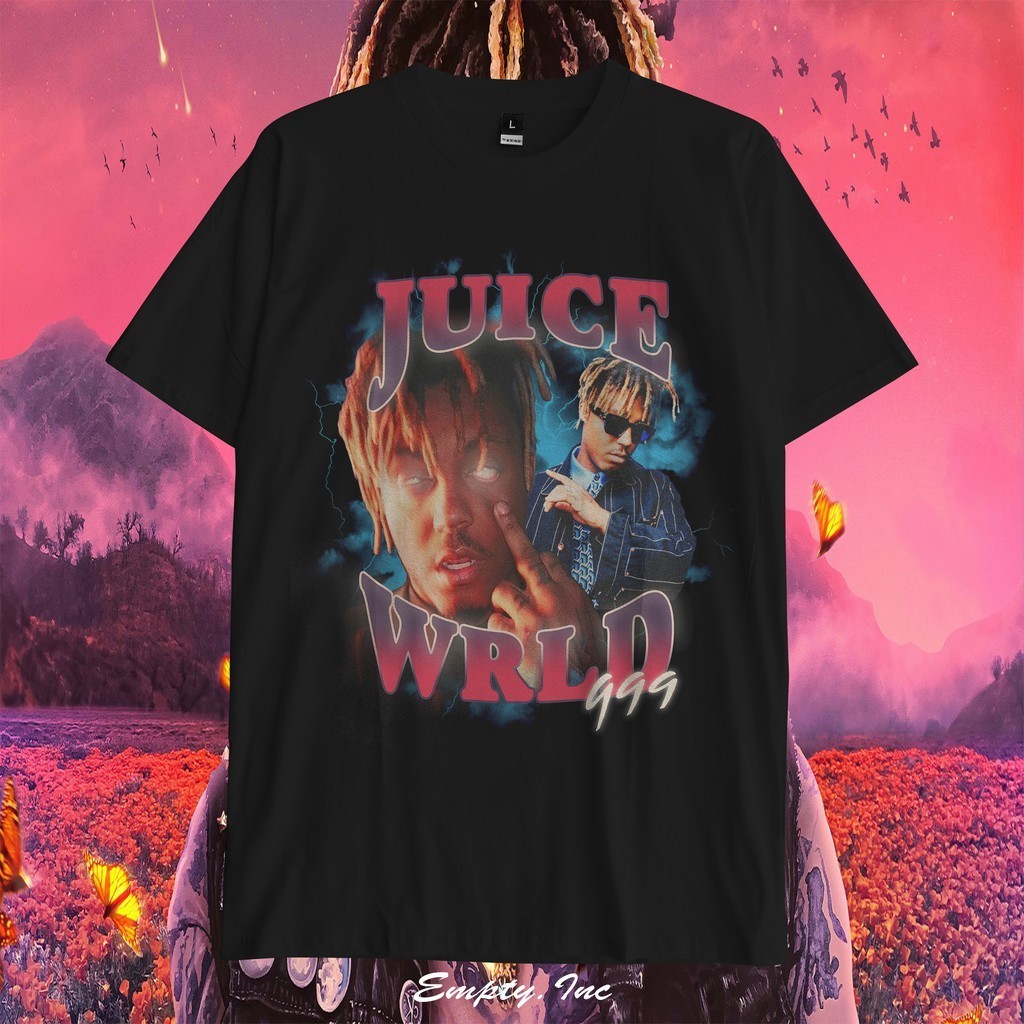 🤟🤟 ใหม่ Juice Wrld Rap Tee 999 Vintage Tee Homage T-Shirt S-5XL