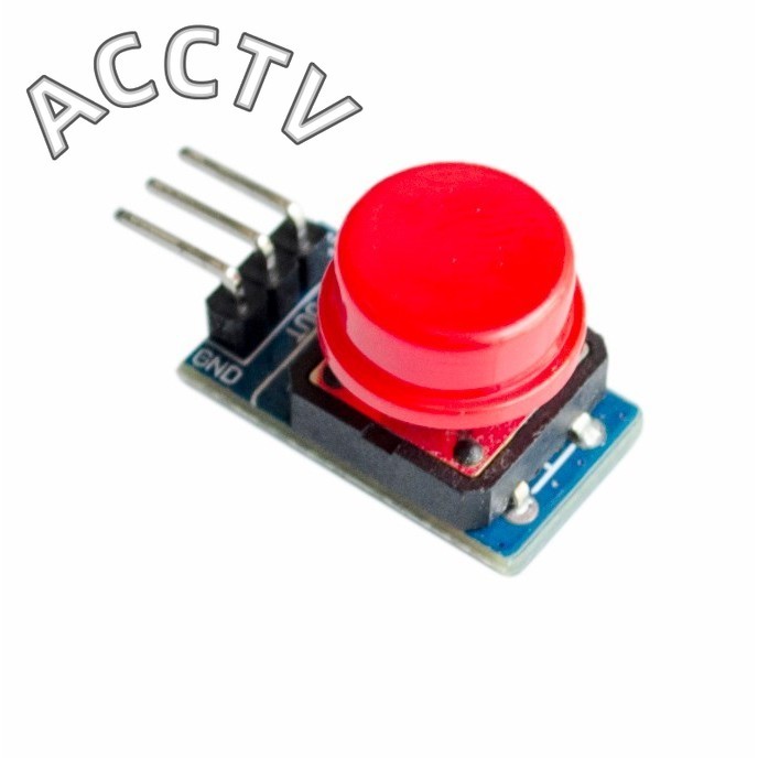 12x12mm Big Key โมดูลปุ่มขนาดใหญ่โมดูลสวิทช์สัมผัสหมวก High Level Output สําหรับ Arduino หรือ Raspberry Pi 3
