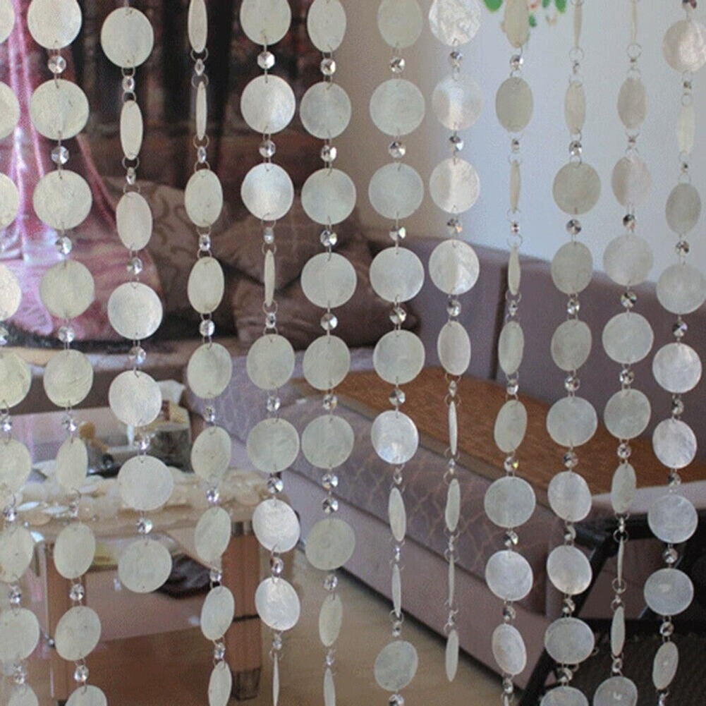 【WIK】1m เปลือกธรรมชาติสําหรับคริสตัลสําเร็จรูปลูกปัดแขวนผ้าม่าน DIY ผ้าม่านประตูทางเข้า