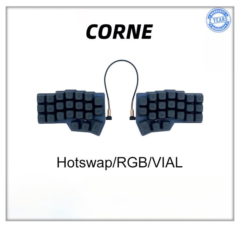 Corne Sw35 two-handed Split qmk Split Hot-swappable rgbvial left and Right Hand Keyboard Kit