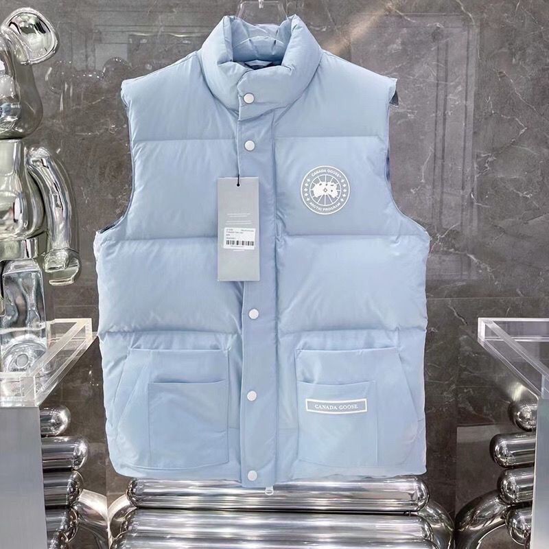 QR0E Big goose Canada Down Jacket White Label Women's Outdoor Leisure Glacier Vest Thick Thermal Ves