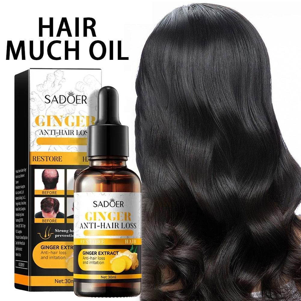 Sadoer Ginger Hair Essence Refreshing Pliable Nutrition Hair Care G8X7