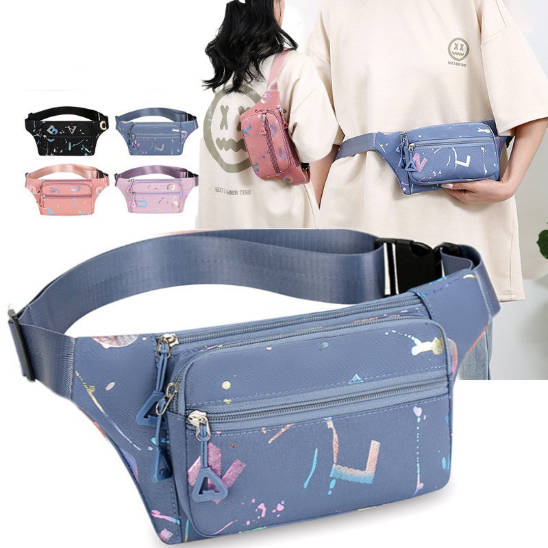 V.shop: กระเป๋าคาดเอวสะพายหน้าอก สไตล์เกาหลี มีหลายสีให้เลือกสีสวยมาก man109