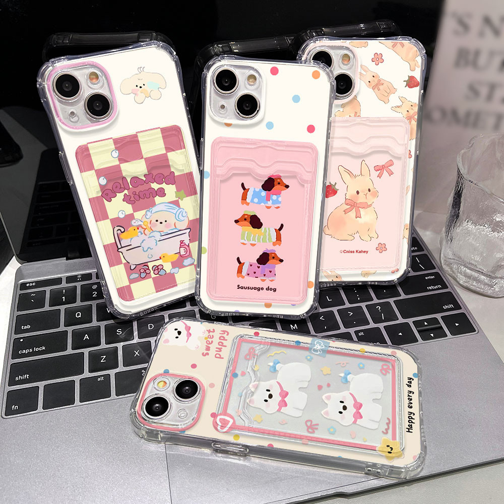 เคสโทรศัพท์แบบมีการ์ด TPU For Oppo A60 A15 A57 A79 5G A16 A18 A17 A74 A54 A78 A38 A17K  A54 A57 A58 A5s Case