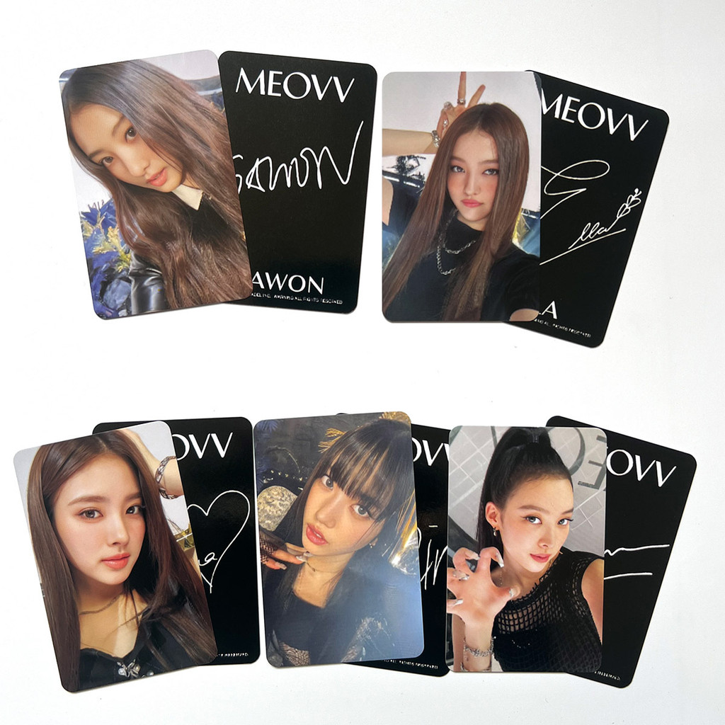 5 ชิ้น MEOVV BROADCAST Photocards MEOW NPOP PREMIUM แสดงแชมป์ Lomo การ์ด Anna Narin Gawon Sooin ELLA